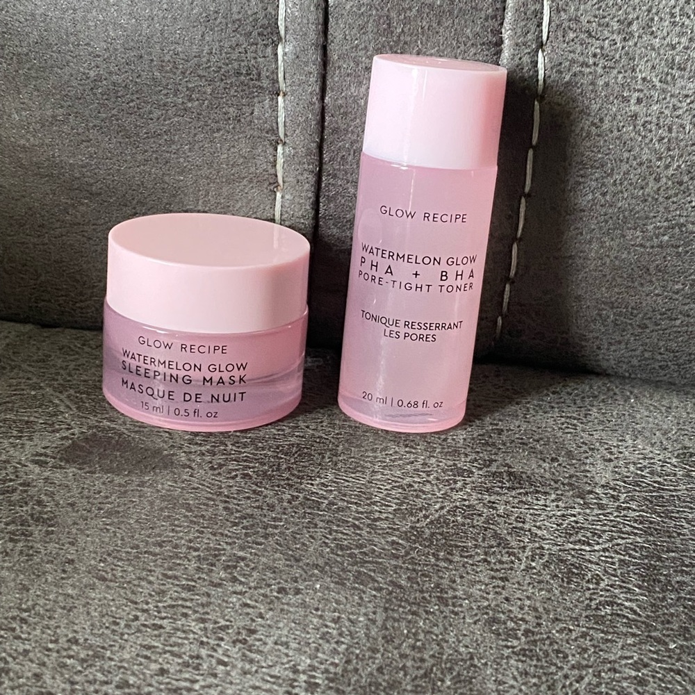 Glow Recipe Watermelon Toner and Sleeping Mask